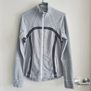 Lululemon Heathered Coal/Wee Stripe Define Jacket Size 10